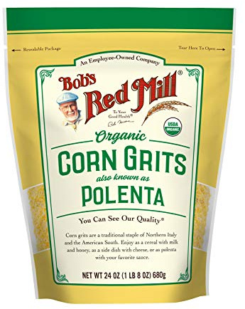Bob's Red Mill Organic Corn Grits / Polenta, 24oz (Pack of 1) - Vegan, Kosher