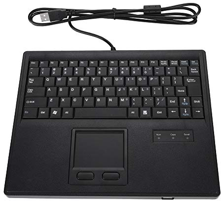 Taidda de Fin d'année Clavier Filaire avec Touches au Pied des aigrettes 10 Pouces Clavier Filaire avec pavé Tactile Clavier à pavé Tactile avec contrôle Tactile précis pour Do
