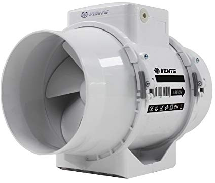 VENTS 125mm Standard Inline Extractor Fan for Bathroom & Shower | Quiet Loft Installation For Discreet Extraction, Helping Control Steam, Condensation And Damp.