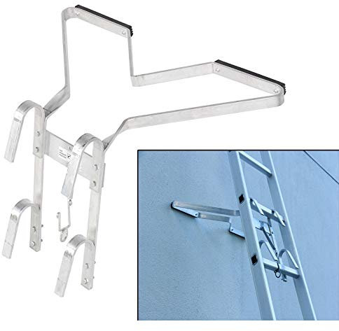 Aluminium Heavy Duty V-Shape Down Pipe Ladder Stand Off, Ladder Stay Lightweight Easy Install, Especially Designed to Fit Corner Points