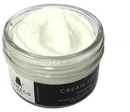 Famaco 50ml Leather Deluxe Cream Polish for Boots and Shoes with Application Brush - Nourish and Protect Leather with this cream polish Kit for Boots and Shoes