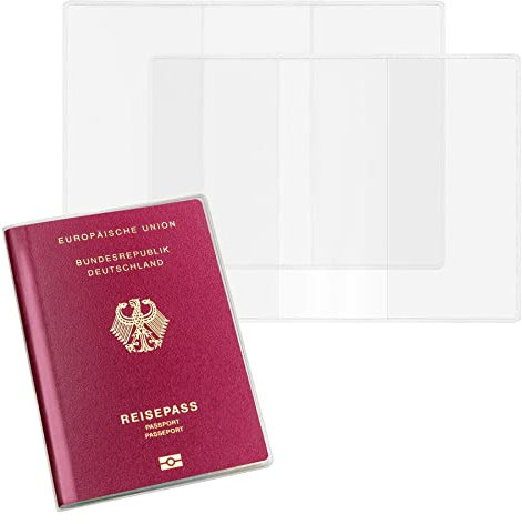 ANDSHUAI 2 Stücke Passport Cover,Schutzhülle reisepass,Pass hülle,Passhülle reisepass,Reisepass hülle,Reisepasshülle,Passport Protective Case,Transparent,Waterproof,Tear-Resistant,131 * 188mm