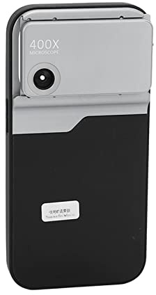 Tbest Handy-Mikroskop-Objektiv, 400X Makro, Aluminiumlegierung & TPU, LED-Licht, 14 Pro