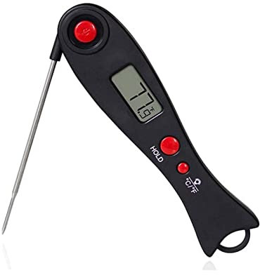 NOOFIE Termometro Digitale per Carne per Cucinare Termometro per Alimenti a Lettura istantanea con sonda e retroilluminazione per Olio Frittura Fumatore BBQ Grill Termometro per Dolci da Cucina