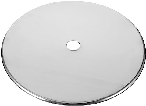 Uonlytech Disque D'adaptation à Induction en Acier Inoxydable 32,8cm pour Réparation Table à Fondue et Plaque de Cuisson Électrique Anneau Chauffant Renforcé