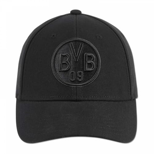 Borussia Dortmund BVB Logo Cap (DE/NL/SE/PL, Alphanumerisch, Einheitsgröße, schwarz)