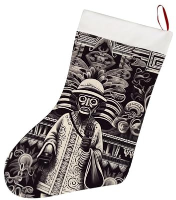 Weihnachtsstrumpf im Kunststil, roter Filz, Weihnachtsstrümpfe mit weißer, superweicher Plüschmanschette für Weihnachtsbaum, Urlaub, Kamin, Familiendekoration