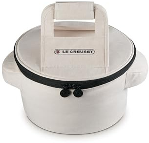Le Creuset Bolsa redonda para horno holandés, 15 pulgadas, color crudo