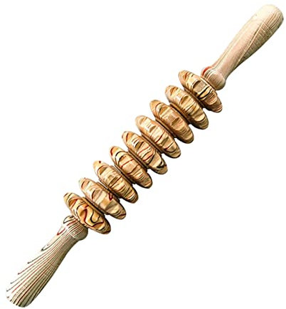 Beaupretty Holz Massageroller Mit Ganzkörper Handmassagegerät Muskelentspannung Für Bauch Und Beine Manuelles Therapiegerät Für Bessere Durchblutung Und Stoffwechsel