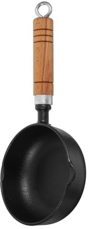 Garneck Nonstick Mini Pan Cast Iron Saucepan Small Cooking Pot Handle Induction Hob Pot