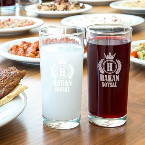 Raki Gläser mit Gravur Glas Raki Bardagi Bardak Rakigläser mit Name