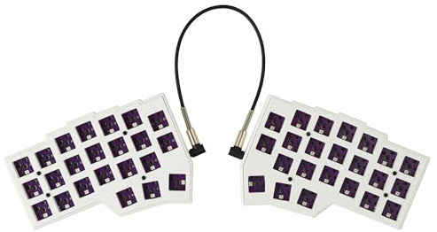 YMDK Tastiera Split Corne V4.1 46 Tasti Ergonomico Hotswappable 40% Layout 3D PLA RGB QMK Vial All Key Programmabile Mini Kit Tastiera da Gioco Indipendente