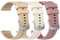 Tobfit Lot de 3 bracelets de rechange en silicone pour Garmin Vivoactive 4S/Venu 2S/Venu 3S/Vivomove 3S, 18 mm, pour Garmin Forerunner 255S/265S, homme et femme (Starlight/thé au lait/violet)