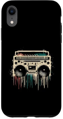 Retro Boombox - Vintage-Ghettoblaster, Musikliebhaber der alten Schule Hülle für iPhone XR