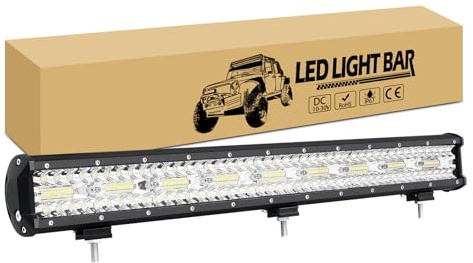 RIGIDON 8D Led Arbeitsscheinwerfer 26 Zoll 65 cm 540W Led Lichtleiste KFZ | Dreireihig Lichtbalken 12V 24V, Offroad Beleuchtung Lightbar für 4x4 Auto Traktor SUV LKW Fahrzeuge, Wasserdicht 6000K Weiß