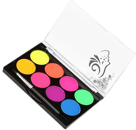 Vaguelly Wasserlösliche Gesichtsfarbe Kosmetikpigment für Körper und Gesicht Sicher und Unbedenklich für Partydekoration und Diy-projekte mit Vielfältigen Farbkombinationen