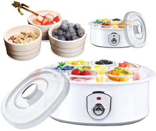 Macchina per yogurt probiotico completamente automatica, 1,5 l, con controllo termostatico per grandi lotti, ideale per yogurt greco e yogurt fatto in casa senza lattosio