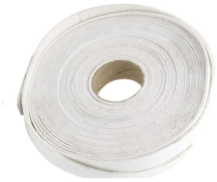 Cinta aislante ignífuga de alta temperatura - Cinta de fibra cerámica de 12 m for hornos, forjas, estufas y hornos(40mmx5mm)