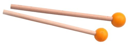 Marimbaschlägel – 7,23 Zoll Holzgummi | Percussion-Drumsticks | Xylophon Glockenspiel Schlägel | Paar Perkussionsschlägel aus Buchenholz | Für Marimba Chime Woodblock-Instrumente