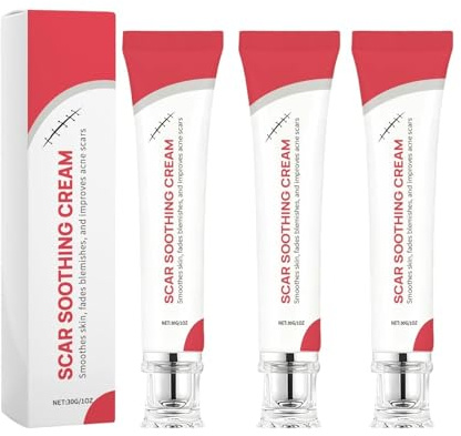 Scar Soothing Cream, Moisturizing Hydration, Gentle Moisturizing Smoothing Lotion, ansikte och kropp Scar för Burns, Stretch Marks, Keloids, Wounds, Overnight Recovery, Hudreparation för kvinnor och