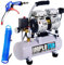 IMPLOTEX 480W Silent Flüsterkompressor Druckluftkompressor 48dB leise ölfrei Kompressor inkl. Ausblaspistole und Druckluftschlauch