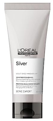 L'Oréal Professionnel, Acondicionador Neutralizador para Pelo Gris, Blanco o Rubio Claro, Silver, 200 ml