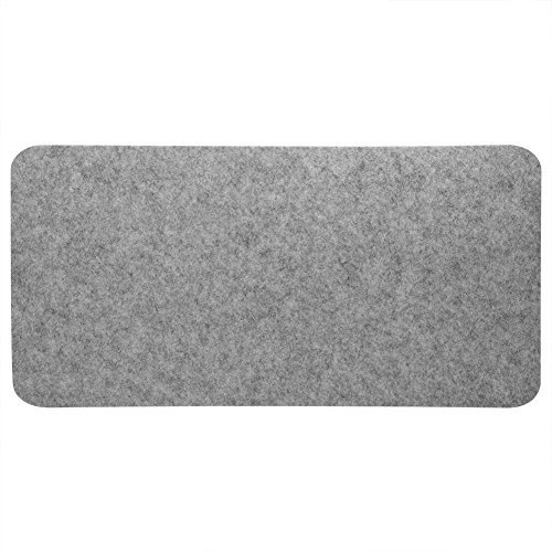 Mauspad aus Filz, 68 x 33 cm, Polyester, Desktop, Laptop, Isolierung, antistatisch, PC, hellgrau, antistatisch, staubdicht, kratzfest, umweltfreundlich, faltbar (hellgrau)