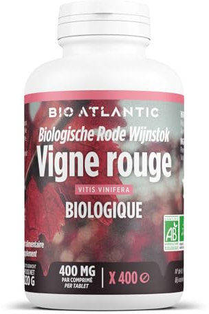 Vigne rouge Bio - 400 mg - 400 comprimés - Bio Atlantic