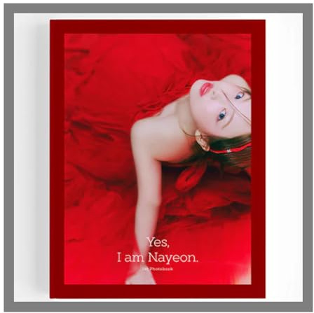 TWICE Nayeon Yes, I Am Nayeon - 1er libro de fotos con seguimiento sellado NA YEON (versión borgoña)