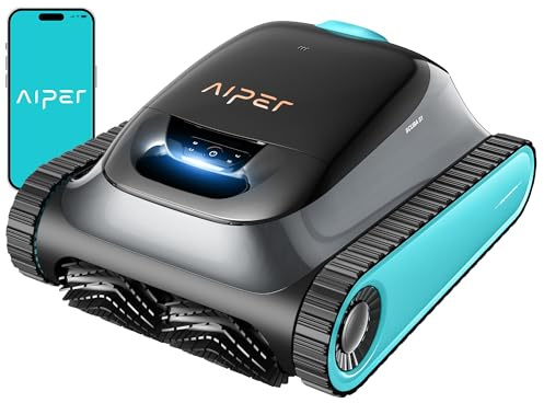 (2026 Upgrade) Aiper Scuba S1 Robot Piscine, Plan Hebdomadaire Personnalisé, Autonomie de 270 Min, Filtration Ultra-Fine, Nettoyage Fond/Parois/Ligne d’Eau, Navigation 11 Capteurs, Contrôle Via App