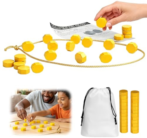 CAHJEL Magnetisches Brettspiel Hexagon, Strategiespiel mit Magnetsteinen, Tischspiel Familie Kinder Erwachsene, Reisespiel Partyspiel für Spieleabend und Eltern Kind Zeit