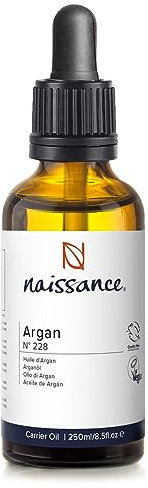 Naissance Olio di Argan del Marocco (No. 228) - 50ml - Naturale, Anticrespo, Lisciante - Idratante Per Corpo, Viso, Labbra, Capelli, Pelle, Barba, Unghie, Cuticole