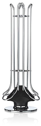 Prepara Espresso and Coffee Pods Holder and Carousel Storage Organizer for 50 Capsules, Spins 360-degrees, Small, Black, 1 Count (Pack of 1)