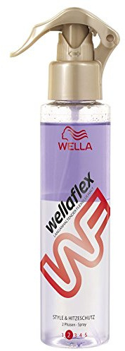 Wella Flex Style and - Spray de protección contra el calor, 6 unidades (6 x 150 ml)