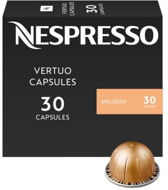 Nespresso Capsules Vertuo, Melozio, Medium Roast Coffee, 30-Count Coffee Pods, Brews 7.8oz.