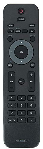 Universal Remote Control Compatible for All Philips LCD LED TV - Not Setup Required