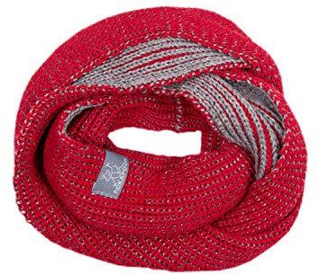 Pickapooh Loopschal aus 100 % Merinowolle, für Erwachsene, gestrickt, Halswärmer, für Damen und Herren