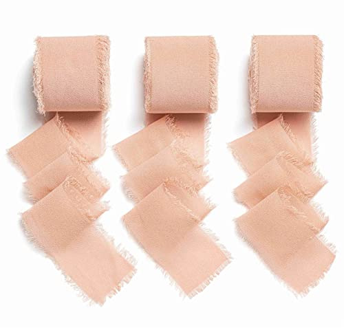 AOKSUNOVA Chiffonband Geschenkband Schleifenband Hochzeit Rosegold | Chiffonband als Geschenkband und Schleifenband für Hochzeit, Elegantes Dekoband für Geschenkverpackung und Dekoration