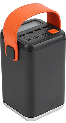 Centrale Elettrica Portatile, Generatore di Ricarica Rapida a 2 Vie da 60000 mAh Supporta Micro e TypeC PD3.0, Alimentatore per Accumulo di Energia di Emergenza da Campeggio con Funzione di(Grigio)