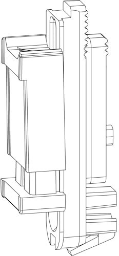 ROTO NX Schnäpper Flügelteil Holz/PVC silber