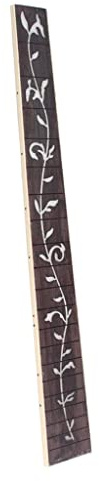Perfeclan Vintage Griffbrett für 41 '' Akustische Folk-Gitarre, 55 x 7mm; DIY Griffbrett Fretboard für 41 Folk- / Akkustikgitarre