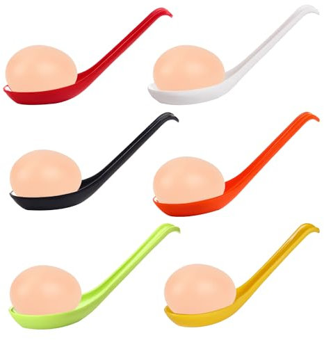 RmKbe 12Pcs Egg Spoon Race Game Sets Kids Balance Relay Games Outdoor Games Colors Family Games for Garden School Party