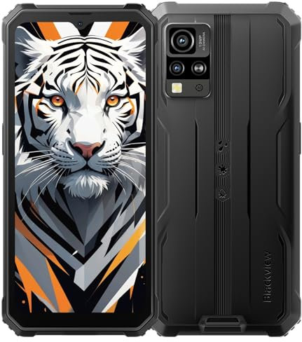 Blackview Rugged Smartphone Android 15, BV4800Pro Telefono Indistruttibile, 12GB+128GB/2TB Espandibile/Octa-core, 285g&13.5mm, 6.56'' HD+, NFC/Fingerprint/Modalità Guanto/4G Dual SIM Cellulare Robusto