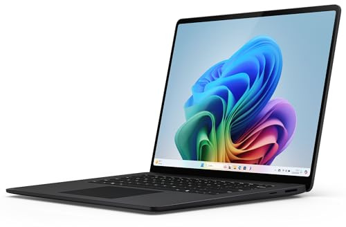 Microsoft Surface Laptop | Copilot+ PC | Écran Tactile 15 | Snapdragon X Elite (12 cœurs) | 16Go RAM | 512Go SSD | Dernier modèle, 7ème édition | Noir