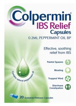 IBS Relief Capsules x20 | Natural Peppermint Oil for Effective, Soothing Relief from IBS | Bloating, Trapped Wind, Painful Spasms
