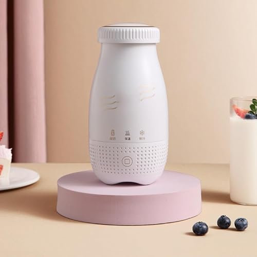 XDTKJDZ Máquina Inteligente De Yogurt para Refrigeración, con Temporizador Y Control De Temperatura Constante, Vaso Independiente De 250ML, Tapa De Vaso De Silicona Sellable, Yogur Casero Portátil
