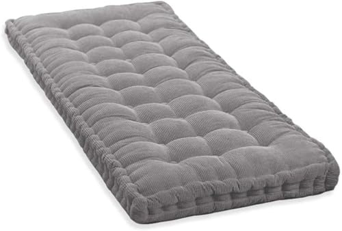 Dicke Sitzauflage Sitzkissen Bank, Gartenstuhl Bankauflage 90x40/100x40/120x40/150x50/160x40/160x50cm Bankkissen, Groß Outdoor Stuhlkissen Bankpolster, Gartenbank Waschbare Sitzkissen(M3,165x45cm/64.9