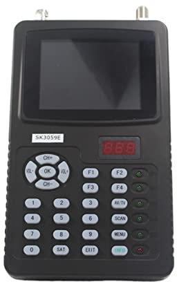 Medidor de señal satelital digital, Buscador de señal Sat DVB-S2 FTA MPEG-4 compatible con AHD/TVI/CVI, prueba de vídeo analógica, cámara CCTV, botón de retroiluminación Lcd para ajustar la antena par