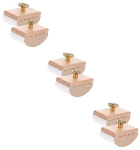 SEWACC 6stücke Holz Rocker Tintenlöscher Tragbares Und Schnelltrocknendes Ink Blotter Tool Für Büro Und Kalligrafie Effektive Absorption Von Tinte Naturholz