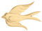 PRETYZOOM Décoration Murale Oiseau Laiton Sculptures Murales Oiseaux Volants Ornements Muraux Réaliste pour Déco Intérieure Hanging Art pour Salon Et Chambre